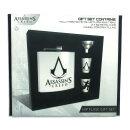 Assassins Creed Flachmann Geschenk Flask mit Schnapsgläsern Pinnchen