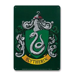 Harry Potter Blechschild Slytherin 15 x 21 cm