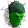 Marvel 3D LED Leuchte Hulk Face 3D