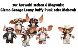Gremlins Actionfiguren Mogwais Gizmo George Lenny Daffy Punk Mohawk Statue NECA