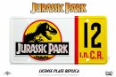 Jurassic Park Replik 1/1 Dennis Nedry 12 Nummernschild...