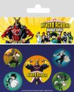 My Hero Academia Ansteck-Buttons 5er-Pack Characters