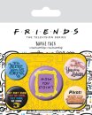 Friends Ansteck-Buttons 5er-Pack Quotes