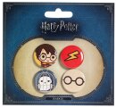 Harry Potter Cutie Ansteck-Buttons 4er-Pack Harry Potter...