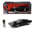 Fast and Furious Doms 1970 Dodge Charger R/T + Figur Vin...