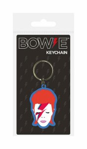 David Bowie Gummi-Schlüsselanhänger Aladdin Sane 6 cm
