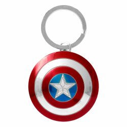 Marvel Metall-Schlüsselanhänger Captain America Shield