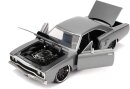 Fast and Furious Doms Plymouth grau Road Runner Diecast Auto Modell 1/24