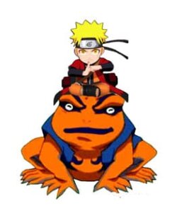 Naruto Shippuden Leuchte Naruto and Gamakishi 20 cm