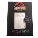 Jurassic Park Replik Entrance Gates Tor Ticket Karte...