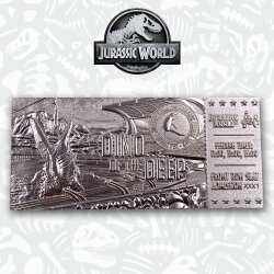 Jurassic World Park Replik Mosasaurus Ticket Eintrittskarte Geschenk limited