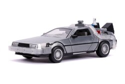 Zurück in die Zukunft II Hollywood Rides Diecast Modell 1/24 DeLorean Time Machine