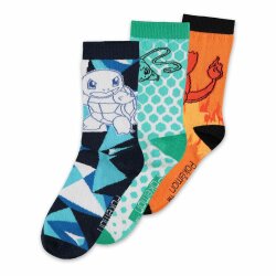 Pokemon Socken 3er-Pack Crew 39-42