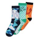 Pokémon Socken 3er-Pack Crew 39-42