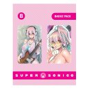 Super Sonico Ansteck-Buttons Doppelpack Set B