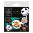Nightmare before Christmas Ansteck-Buttons 5er-Pack...