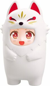 Nendoroid More Zubehör-Set für Nendoroid Actionfiguren Kigurumi Face Parts Case White Kitsune 10 cm