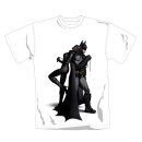 Batman ARKHAM CITY T-Shirt Back To Back weiß in XL