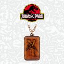 Jurassic Park Halskette mit Bernsteinanhänger Limited Edtiton