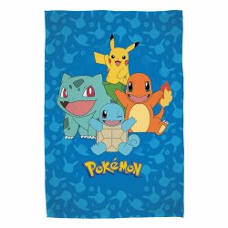 Pokemon Flanell-Fleecedecke Starter Pokemon 130 x 160 cm