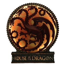 House of the Dragon LED Lampe Logo 20 cm Replik Geschenk Tischlampe deluxe