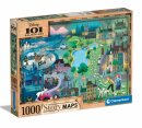 Disney Story Maps Puzzle 101 Dalmatiner (1000 Teile)