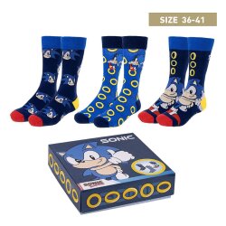 Sonic the Hedgehog Socken 3er-Pack Sonic 35-41
