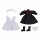 Original Character Zubehör-Set für Nendoroid Doll Actionfiguren Outfit Set: Maid Outfit Long (Black)