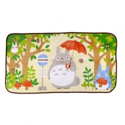 Studio Ghibli Flanell-Fleecedecke Mein Nachbar Totoro Totoro Bus Stop 80 x 150 cm