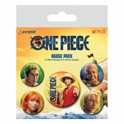 One Piece Ansteck-Buttons 5er-Pack The Straw Hats