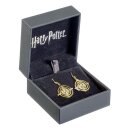 Harry Potter Drop Ohrringe Zeitumkehrer (vergoldet)