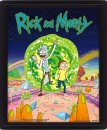 Rick and Morty 3D-Effekt Poster Set im Rahmen Portal 26 x...
