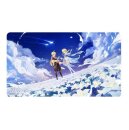 Genshin Impact Twin Stars on Floral Sea Mousepad Traveler...