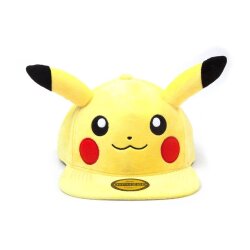 Pokémon Plüsch Snapback Cap Embarrassed Pikachu