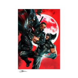 Marvel Kunstdruck Wolverine vs Blade 46 x 61 cm - ungerahmt