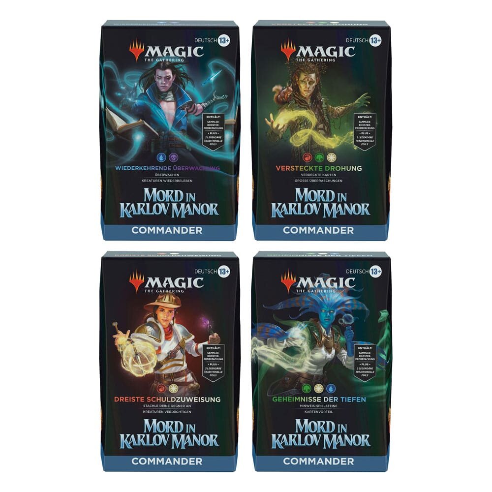 Magic The Gathering Mord In Karlov Manor Commander Decks Display 4   Magic The Gathering Mord In Karlov Manor Commander Decks Display 4 Deutsch 