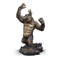 Herr der Ringe Deluxe Art Scale Statue 1/10 Cave Troll and Legolas 72 cm