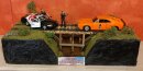 Diorama Burt Reynolds Figuren Auto Modelle 1:24 SET Ein Duke kommt selten allein