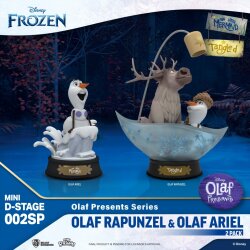 Olaf Rapunzel & Ariel 2 er SET Pack Mini Diorama Stage Figur Statue Geschenk
