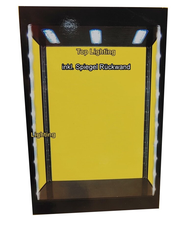 Acryl Display Case 1/18 16 Action Figuren Hot Toys LED Plexiglas Vit