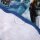 Harry Potter Velours-Handtuch Blau 70 x 140 cm