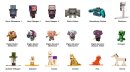 Minecraft Nano Metalfigs Diecast Minifiguren 18-er Pack...