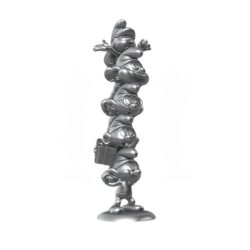 Die Schlümpfe  Statue Schlumpfsäule Silver Limited Edition 50 cm