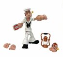 Popeye Actionfigur Wave 02 Popeye White Sailor Suit