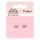 Pusheen Stud Ohrringe Pink and Gold Heart