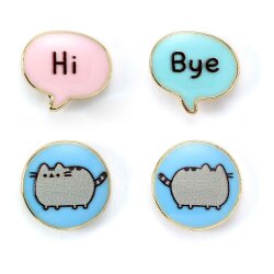 Pusheen Stud Ohrringe 2er-Pack "Hi , Bye"