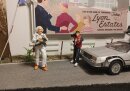 Zurück in die Zukunft Base Diorama 1/24 Straße 39cm DeLorean Zeitmaschine
