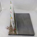 Zurück in die Zukunft Base Diorama 1/24 Straße 39cm DeLorean Zeitmaschine