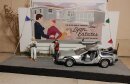 Zurück in die Zukunft Base Diorama 1/24 Straße 39cm DeLorean Zeitmaschine