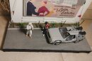 Zurück in die Zukunft Base Diorama 1/24 Straße 39cm DeLorean Zeitmaschine